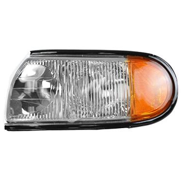 Imagem de TRQ Conjunto de luz de canto frontal do lado do motorista compatível com Mercury Villager Nissan Quest 1996-1998 NI2520116 NI2520122