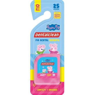 Imagem de Fio Dental Infantil Dentalclean Peppa Pig Tutti Frutti 25m