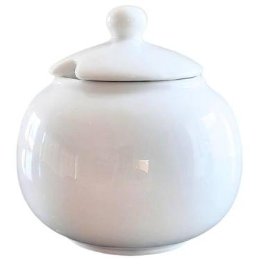 Imagem de Açucareiro 350ml em porcelana branca forte e resistente. - Antilope De