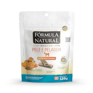 Imagem de Fórmula Natural Snacks Pele Pelagem Para Cães Adultos De Pequeno Porte 120g
