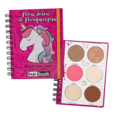 Imagem de Paleta Maquiagem "Meu Diário" Com Sombra Blush Iluminador - SAFIRA COS