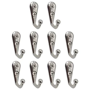 Imagem de Cabide montado na parede pacote com 10 ganchos para roupas gancho retrô ganchos de porta de parede ganchos de porta casaco saco chapéu cabides pendurados cozinha banheiro organizador suporte de cabide