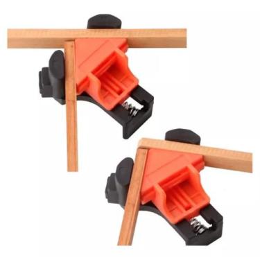 Imagem de Grampo sargento 4 peças canto aperto angulares 60/90/120 - Uzy, Vermel