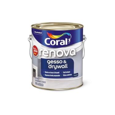 Imagem de Kit De Pintura Coralgesso 3.600Ml Branco Neve Com Trincha At315/5 2 Polegadas