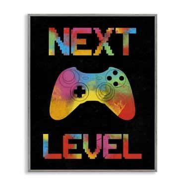 Imagem de Stupell Industries Next Level Rainbow Splatter Gray Framed Giclee Art, design por Marcus Prime, 76 x 61 cm