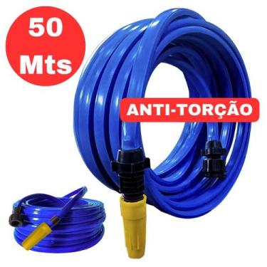 Imagem de Mangueira De Jardim ANTITORÇÃO CHATA Reforçada Para Casa Jardim Lavar 