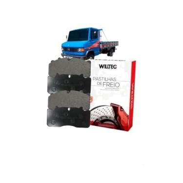 Imagem de Kit Pastilha Freio Dianteira Traseira Mercedes-Benz 712 912 914 Eletrônico + CAR80 Anti Chio 300ml