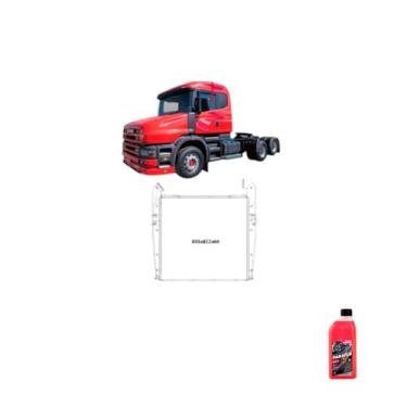 Imagem de Kit Radiador Intercooler Scania 114/124 Série 4 + Aditivo Radiador ParaFLU Rosa 1L