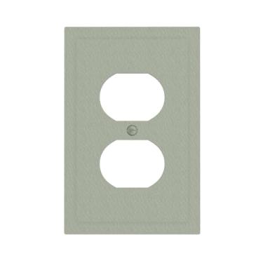 Imagem de JDAKHD Placa de cobertura verde nebulosa moderna casa de fazenda verde mudo 1 gangue capa de interruptor de luz duplex placas decorativas de parede para tomadas elétricas capas de placa de interruptor