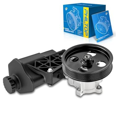Imagem de PHILTOP Bomba de direção hidráulica 2070269 com reservatório e polia, adequada para Ram 1500 2002-2007, substitui OE 2070269, 4500, 4620, 5073241AA, 52113364AH, 52113364AI, 52113364AI, 52113364AI. AK
