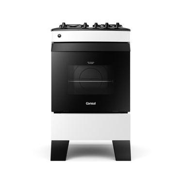 Imagem de Fogão Consul 4 Bocas Branco com Mesa Esmaltada - CFO4ZAB Bivolt