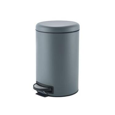 Imagem de Lixeira Redonda com Pedal Chumbo Mollie 12 litros