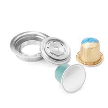 Imagem de Adaptador de cápsulas de café reutilizáveis de aço inoxidável para cápsulas de café expresso original compatível com ENV135 GCA1