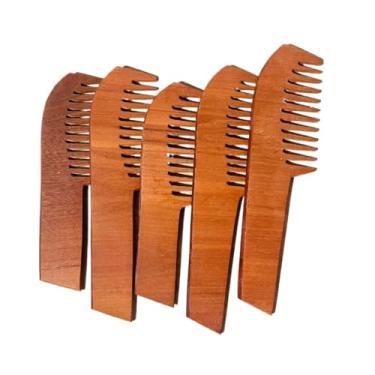 Imagem de Pente de Madeira para Cabelo e Barba com Benefícios Pentes Anti Frizz, Artesanal 20 cm(5)