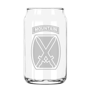 Imagem de Milk Mug Designs Copo para degustador de lata de cerveja gravada 10th Mountain Division 142 g