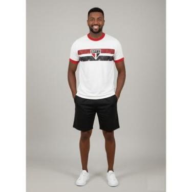 Imagem de Camisa Camiseta Masculina São Paulo FC Geometric Oficial Licenciada-Masculino