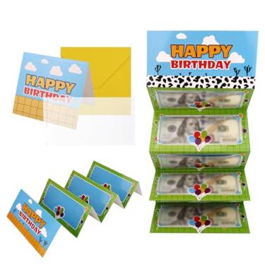 Imagem de Cartoon Story Porta-Dinheiro para Aniversário, Cartoon Story Envelope para Dinheiro Presente com Cartão de Felicitações e Sacos Plásticos Transparentes Artigos for Festa com Tema de Brinquedo
