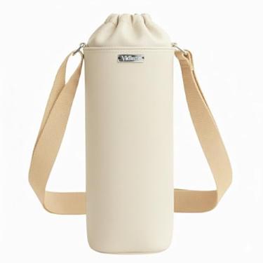 Imagem de Bolsa Térmica (MARFIM) RAMIERE para Garrafa de 2 LITROS em Couro Sintético - Coleção Cores VERÃO 2026