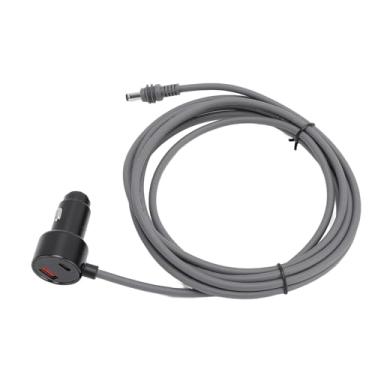 Imagem de Cryfokt Cabo de Alimentação para Carro DC Resistente à água Configuração Rápida 12V a 48V Alimentação Adequada para Cabo Adequado para Mini Antena Parabólica, Carregamento USB Tipo C para Carros,