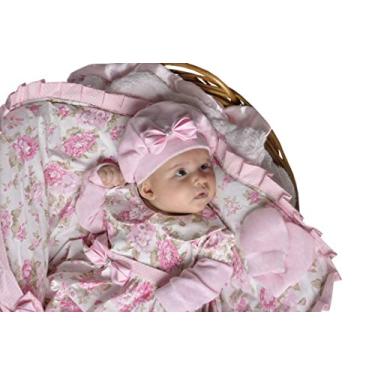 Imagem de Saída Maternidade Menina Inverno Soft Com Saco De Dormir - Balila Baby (Rosa, P)