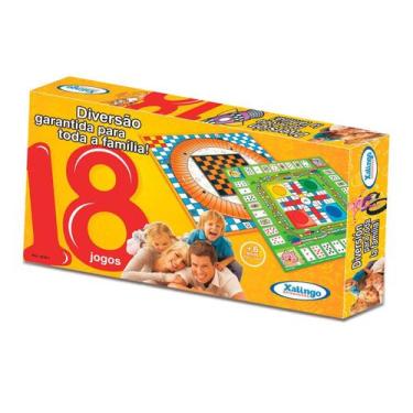 Imagem de Tabuleiro Xalingo 6558.7 - 18 Jogos - 36x20x4 cm - +6 anos - Xalingo B