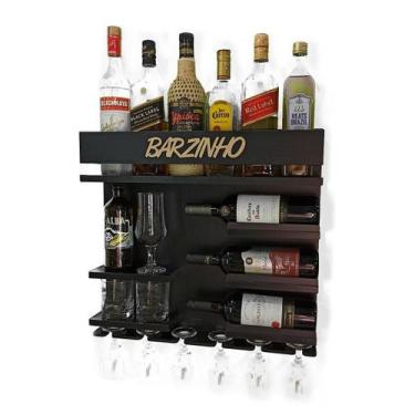 Imagem de Adega De Vinho Executiva com Bar E Porta Taças - Barzinho Pr - Co2Beer