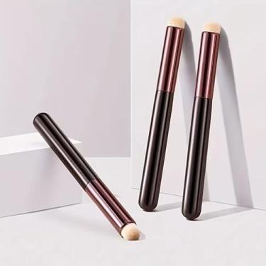 Imagem de Pincel de lábios, pincel de borrão labial com tampa, pincel de maquiagem multiuso e ferramenta de corretivo, um pincel redondo para corretivo