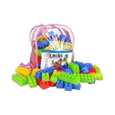 Imagem de Blocos De Montar De Grandes Partículas 130 Peças Brinquedos Educaciona