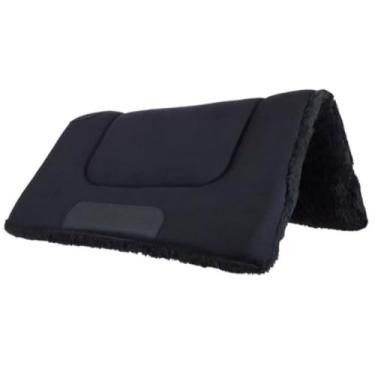 Imagem de Manta baixeiro para cavalo reforçado country luxo manta de sela quarto de milha americana super oferta menor preço (Preta)