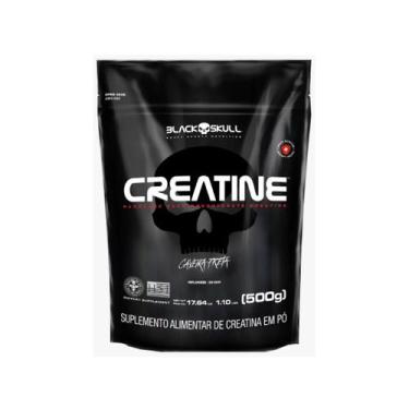 Imagem de Creatina creatine caveira preta black skull refil 500g