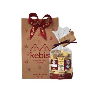Imagem de Kit Presente Biscoito Caseiro Casadinho com Chocolate - Kebis