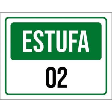 Imagem de Kit 5 Placa Acm Estufa 02 Verde 18X23 - Sinalizo