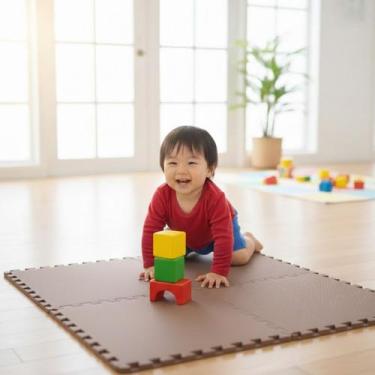 Imagem de Kit 12 Placas Tapete Tatame EVA 50x50cm 10mm Espessura Linha Econômica