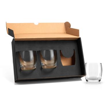 Imagem de Jogo De Copos Vidro P/ Drink 330 Ml - 3 Pçs Welf