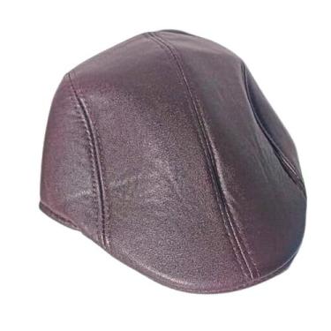 Imagem de Boina Masculina Preto Chapéu Vovô Idoso Clássico Casual - Comprando co