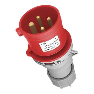 Imagem de Tomada industrial macho modelo yht-n024 380-415v~ 3p+e 32a - CNC