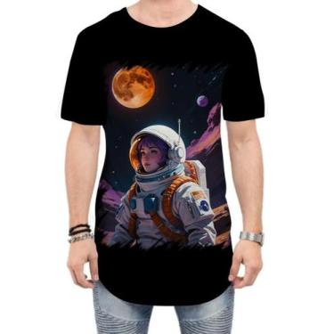 Imagem de Camiseta Longline Astronauta Dance Vaporwave 7 - Kasubeck Store®, M