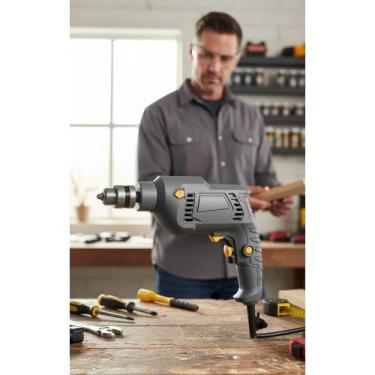 Imagem de Furadeira Parafusadeira Impacto 700W 220V 3/8'' Cinza/Amarel - Congrat