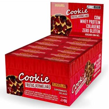 Imagem de Amendo Cookie - 12 Unidades 45g Frutas Vermelhas - Amendomel