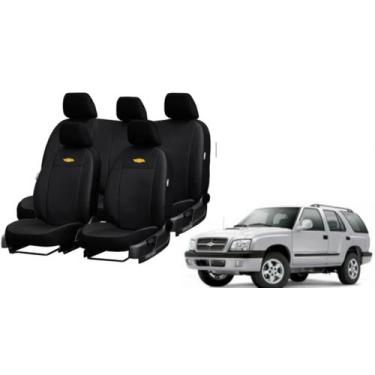 Imagem de Kit Capa de Couro Blazer 1995 a 2011 Conserva Bancos - ferro tech br