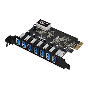 Imagem de SIIG Placa PCI Express de 7 portas Legacy and Beyond Series PCIe para USB 3.0 (cartão host PCIe externo), suporta UASP