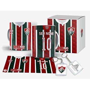 Imagem de Caneca Camisa time do Fluminense personalizada com nome