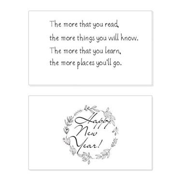 Imagem de A leitura trará a você conhecimento do festival de ano novo cartão de felicitações Bless mensagem presente