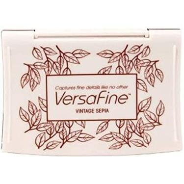 Imagem de Tsukineko Tinta pigmentada VersaFine Instant Dry tamanho completo, sépia vintage