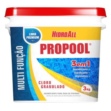 Imagem de HidroAll Balde cloro granulado Propool 3 em 1 | 3 kg
