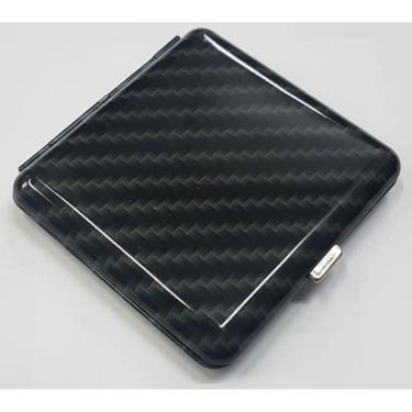 Imagem de Cigarreira Metal Porta 20 Unidades Tipo Carbono