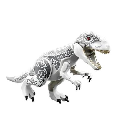 Imagem de Dinossauros Jurassic Word T-Rex Branco De Montar - Blocos De Montar