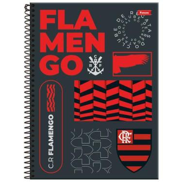 Imagem de Caderno Universitário Capa Dura Flamengo 20 Matérias Foroni