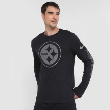 Imagem de Camiseta Nike NFL Pittsburgh Steelers Reflective Essential Manga Longa Masculina-Masculino