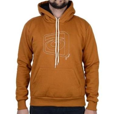 Imagem de Blusa Masculina Gangster Moletom Marrom - 14070739-Masculino